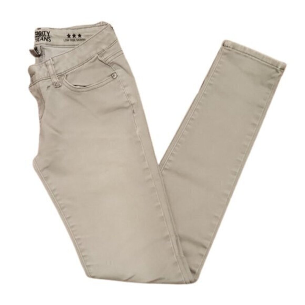 [Celebrity Pink] Gray Low Rise Skinny Jeans - Size 3
